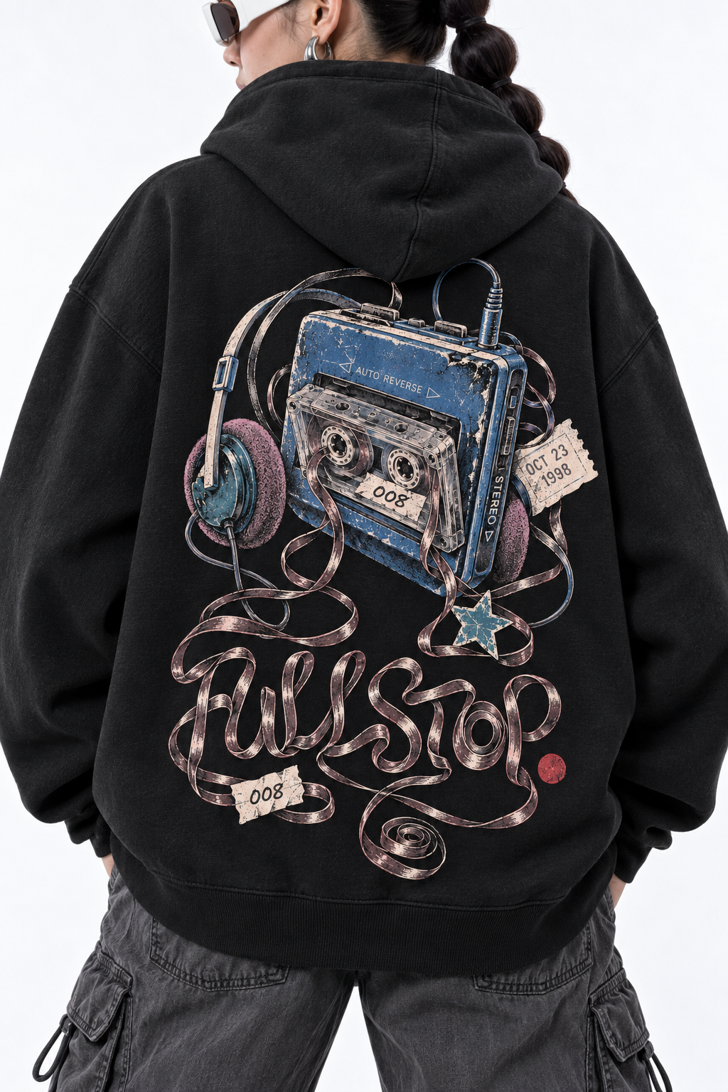 Black Rewind Hoodie