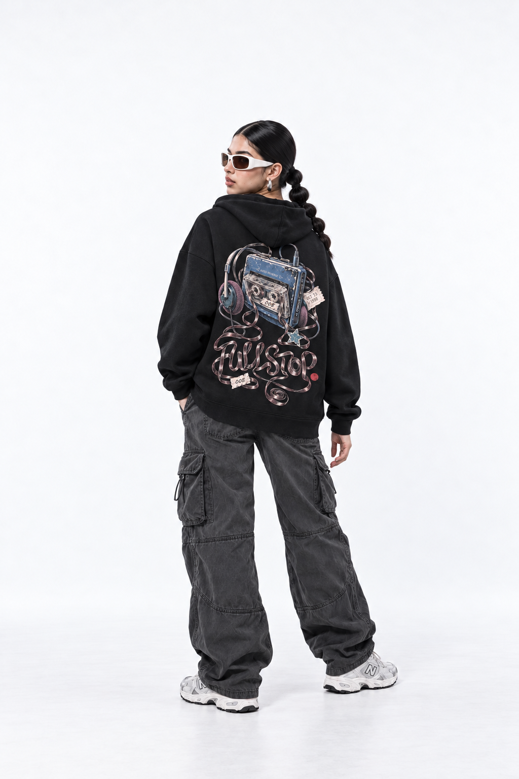 Black Rewind Hoodie