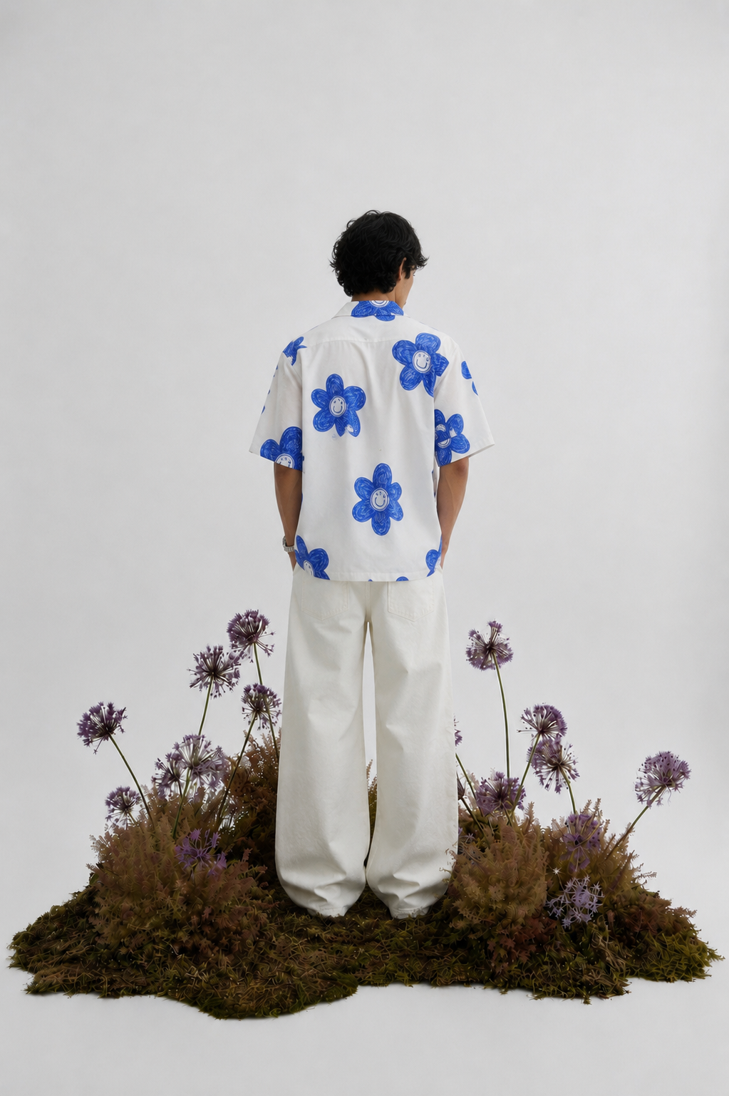 Blue Bloomline Men Shirt
