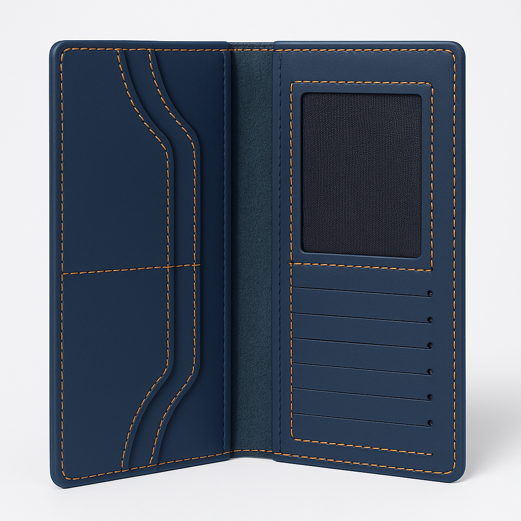Deep Navy Travel Wallet