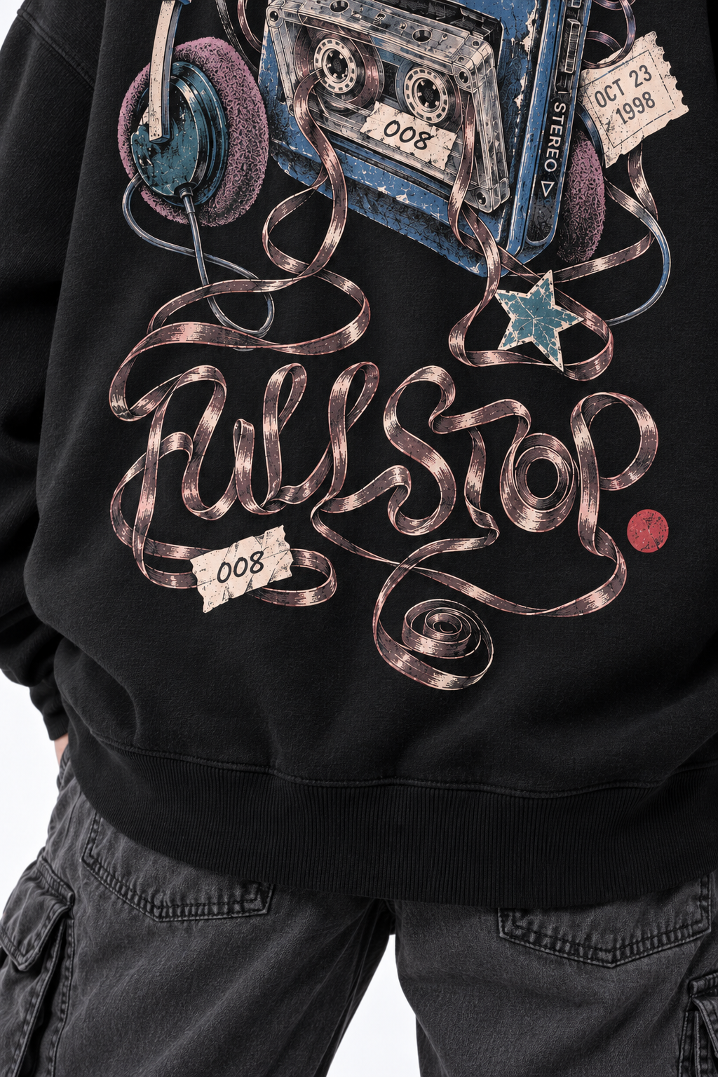 Black Rewind Hoodie