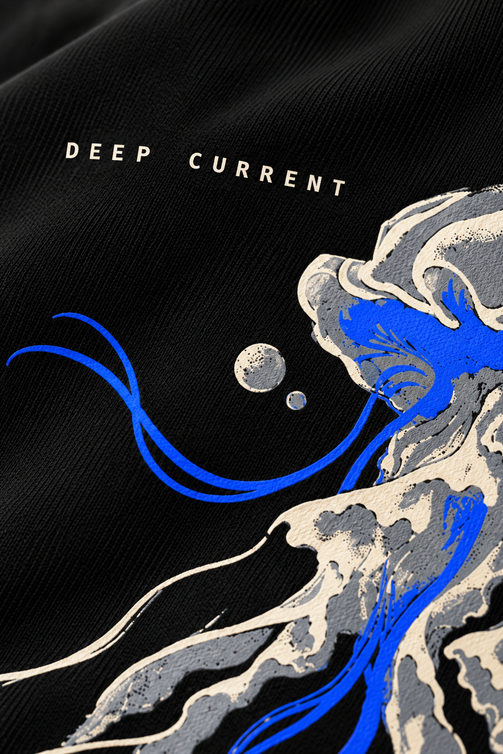 Black Deep Current Hoodie