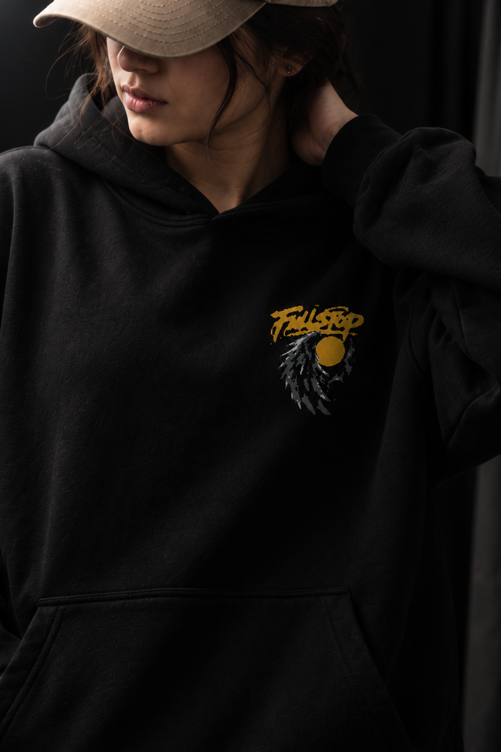 Black Final Signal Hoodie
