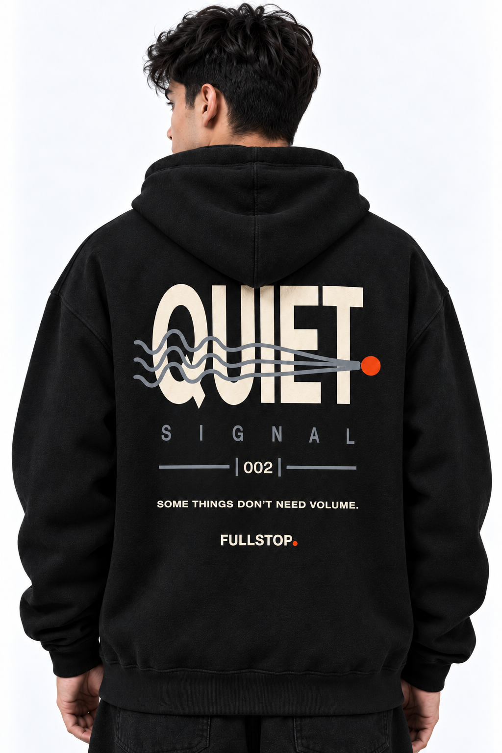 Black Quiet Hoodie