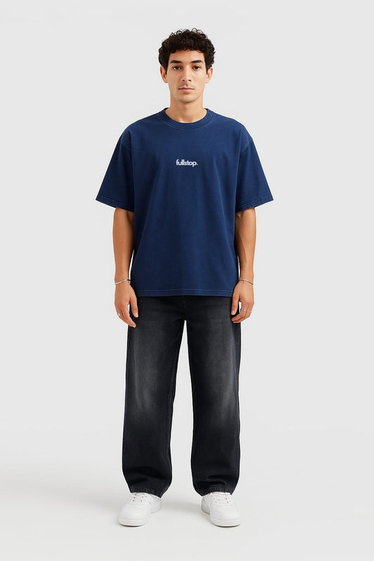 Blue Essential Oversize Tee