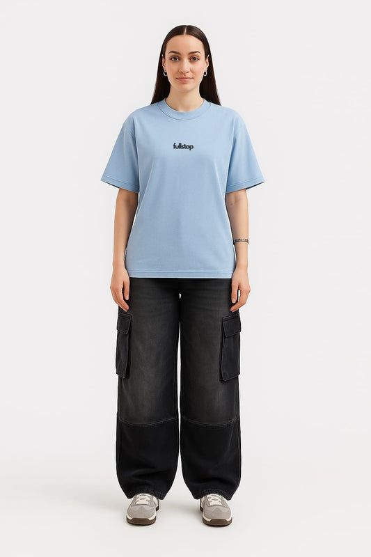 Sky Blue Essential Oversize Tee
