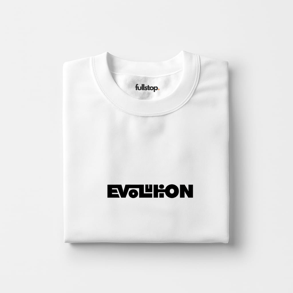 Evolution White Short Sleeves T-Shirt