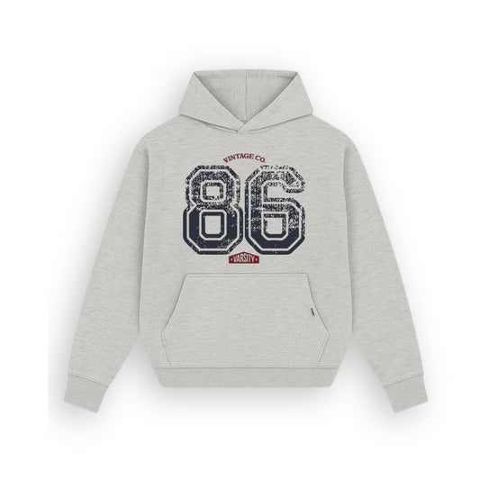 86 Heather Grey Hoodie