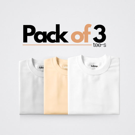 Pack of Three - Fullstop. Premium T-Shirts BUNDLE