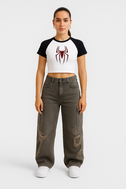 Spidergirl Baby Tee