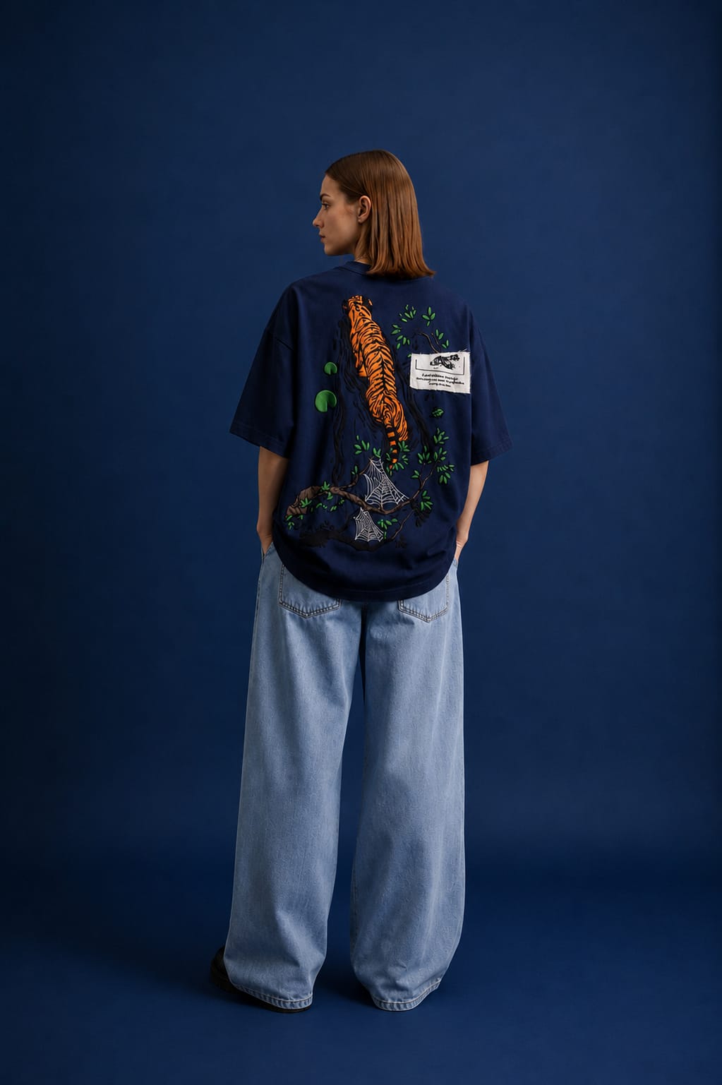 Navy Blue Mosaic T-Shirt