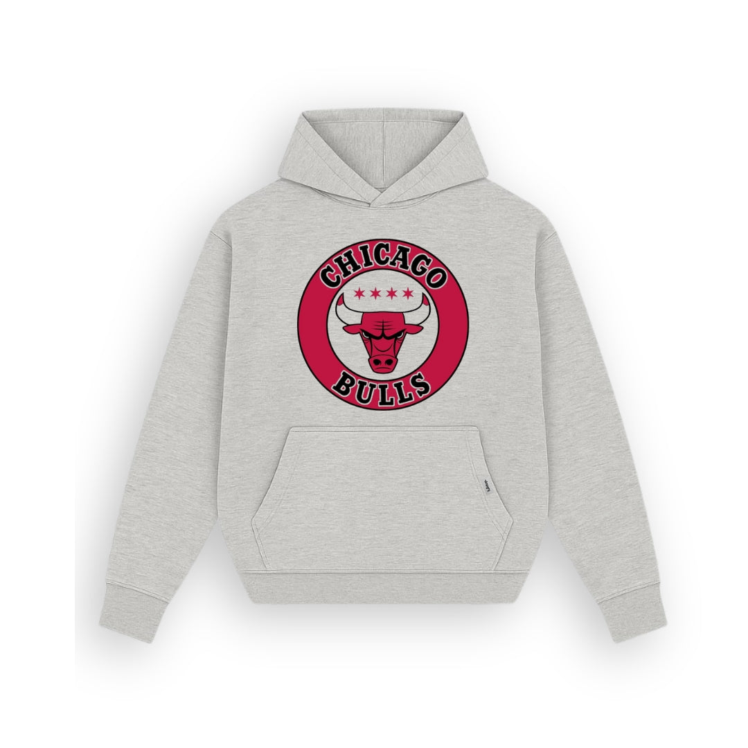 Chicago Bulls Heather Grey Hoodie
